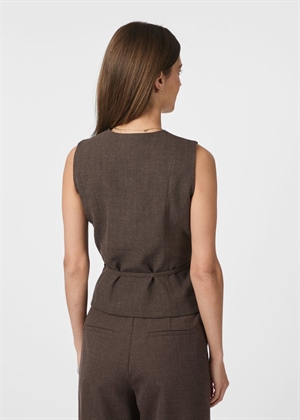 Samara melange waistcoat Brown Melange Neo Noir 